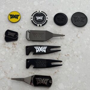 PXG Black, Silver, and Yellow Golf Accessory Collection (DARKNESS)